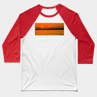 Red Dawn Panorama Baseball T-Shirt